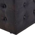 Buffalo Bench - Brown - Leather