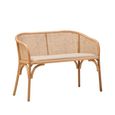 Cebu Bench - Natural Beech Wood with Beige Fabric