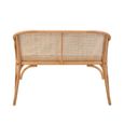 Cebu Bench - Natural Beech Wood with Beige Fabric