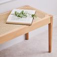 Cebu Bench - Natural Cane and Beech Wood