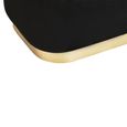 Hartford Bench - Black Velvet Fabric