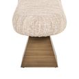 Geneva Hall Bench - Beige - Fabric and Metal