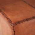 Inca Bench - Brown Leather - Upholstered