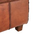 Inca Bench - Brown Leather - Upholstered