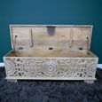 Clearance - Storage Bench - Carved Mango Wood - FSS17366
