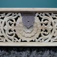 Clearance - Storage Bench - Carved Mango Wood - FSS17366