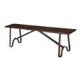 Unique One of a Kind - Industrial Bench - Hairpin Legs - Brown - Reclaimed Wood and Metal
