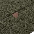 Harlow Storage Bench - Green and Black - Fabric and Rubberwood