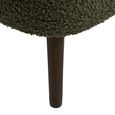 Harlow Storage Bench - Green and Black - Fabric and Rubberwood
