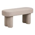 Weston Hall Bench - Oval - Beige - Fabric