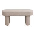 Weston Hall Bench - Oval - Beige - Fabric