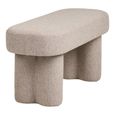 Weston Hall Bench - Oval - Beige - Fabric