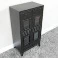 Cabinet - 2 Door - Black - Industrial - Metal