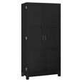 Carver Storage Cabinet - Black - 5278296PCOMUK