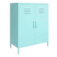 Novogratz Cache Locker Storage Cabinet - Mint - 2 Doors - 3384811COMNUK