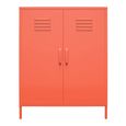 Novogratz Cache Locker Storage Cabinet - Orange - 2 Doors - 3384813COMNUK