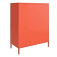 Novogratz Cache Locker Storage Cabinet - Orange - 2 Doors - 3384813COMNUK