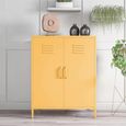 Novogratz Cache Locker Storage Cabinet - Yellow - 2 Doors - 3384814COMNUK
