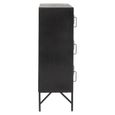 Locker Style Cupboard - 9 Door - Industrial Look - Black Metal