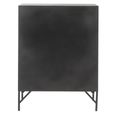 Locker Style Cupboard - 9 Door - Industrial Look - Black Metal