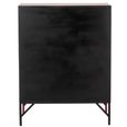 Locker Style Cupboard - 9 Door - Industrial Look - Red Distressed Metal