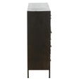 Cupboard - Multi Drawer - Industrial Style - Brown Wood and Metal