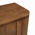 Salano Curved Hall Cabinet - 2 Door - Brown - Mango Wood