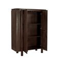 Salano Curved Hall Cabinet - 2 Door - Chestnut - Mango Wood