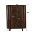 Salano Curved Hall Cabinet - 2 Door - Chestnut - Mango Wood