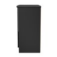 Knightsbridge Hall Cabinet - 2 Door - Black Gloss
