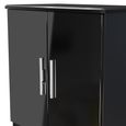 Knightsbridge Hall Cabinet - 2 Door - Black Gloss
