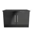 Knightsbridge Low Cabinet - 2 Door - Black Gloss