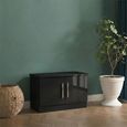 Knightsbridge Low Cabinet - 2 Door - Black Gloss