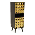 Arti Tall Cabinet - 2 Door - Black - Mango Wood