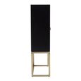 Dumas Hall Cabinet - 2 Door - Black and White