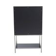 Genoa Hall Cabinet - 2 Door - Fluted - Grey
