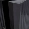 Genoa Hall Cabinet - 2 Door - Fluted - Grey