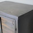 Clearance - Display Cabinet - 2 Door - Bronze Metal and Glass - Industrial - FSS17343