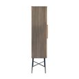Ironville Brass Ribbed 2 Door Tall Cupboard