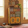Clearance - Wauzeka Hall Cabinet - Multicolor - Mango Wood - Painted - 2 Door - FSS17385