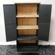 Storage Hall Cabinet - 3 Door - Fir Wood and Metal