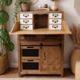 Storage Hall Cabinet - Rustic - Fir Wood