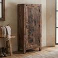 Bassano Hall Cabinet - 1 Door - Natural - Recycled Wood