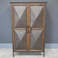 Industrial Cabinet - 2 Door - Grey - Wood and Metal