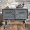 Industrial Cabinet - 2 Door - Grey - Metal