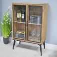 Industrial Cabinet - 2 Door - Fir Wood and Metal