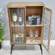 Industrial Cabinet - 2 Door - Fir Wood and Metal