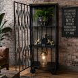 Industrial Cabinet - Black - 1 Door - on Wheels - Metal