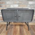 Industrial Cabinet - 2 Door - Grey - Metal