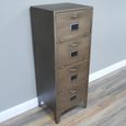 Industrial Filling Cabinet - 4 Door - Antique Copper - Metal